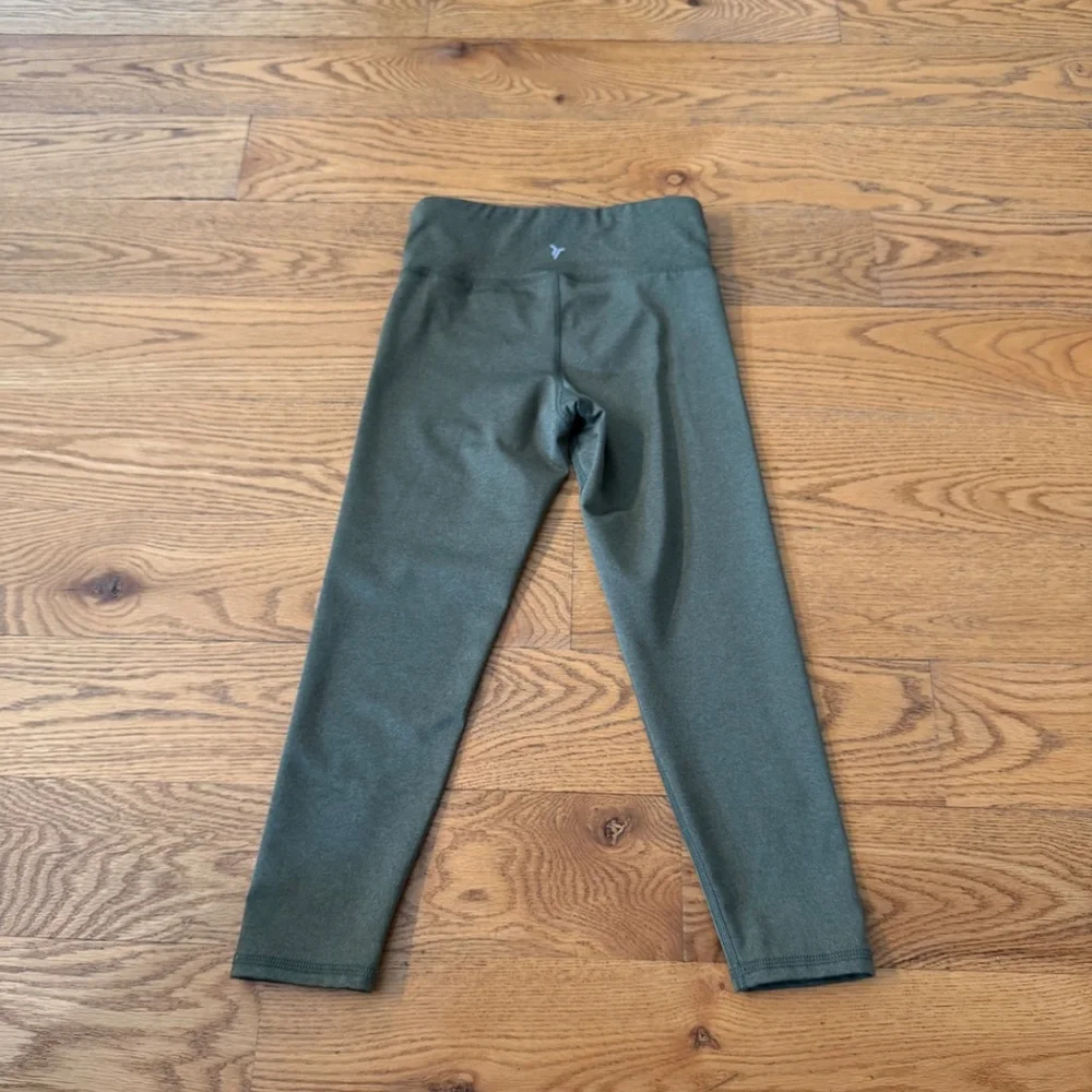 Old Navy Army Green Youth Girls Leggings (Size 6-7 / Small)